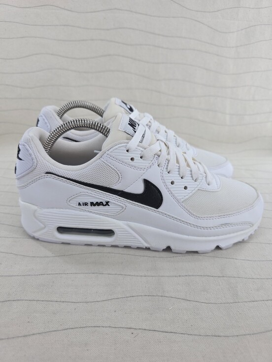 Nike Shoes - Nike Womens Air Max 90 White Black Retro Sneakers Shoes DH8010-101 Size 8.5